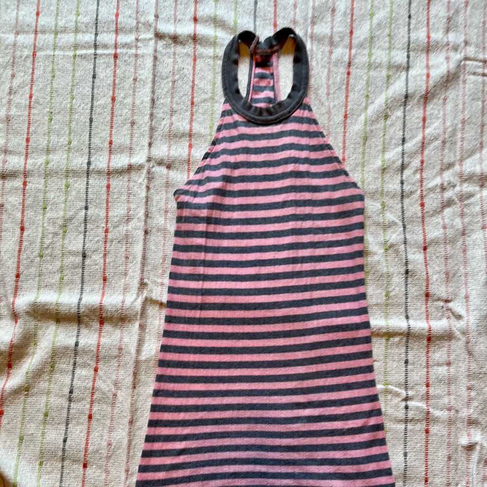 FREE PEOPLE STRIPED PINK & PURPLE TANK SIZE MEDIUM STRETCH KNIT - Picture 11 of 13